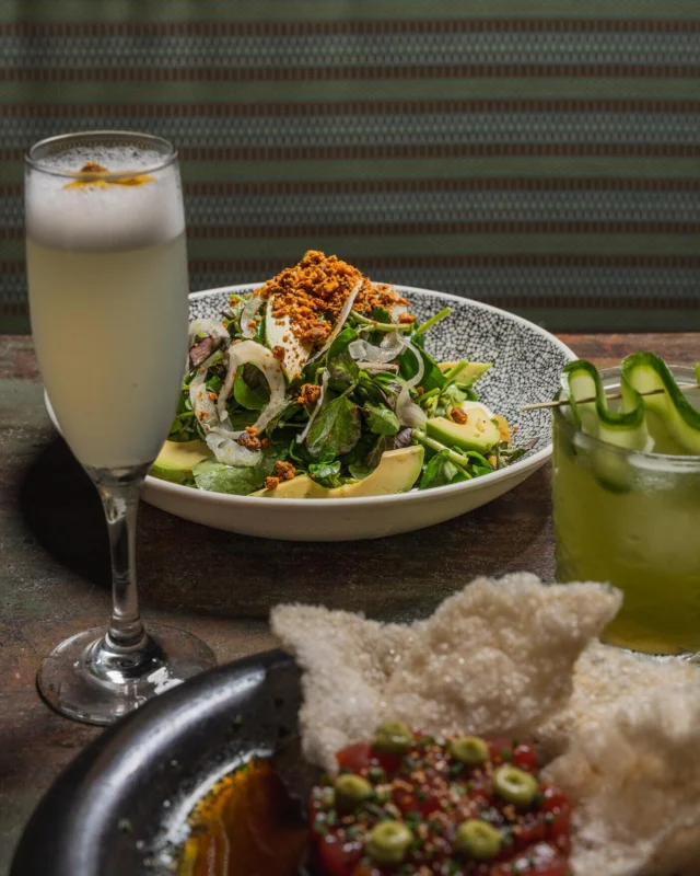 Light summer bites. Avocado Salad, Fennel, Feta, Dukkah, Mache & Watercress, Pickled Mango Vinaigrette.

 #YOLO #FortLauderdale #LasOlas #FortLauderdaleFoodie #DDAFTL